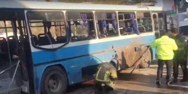 İnfaz koruma memurlarını taşıyan otobüse Bombalı saldırı. Bursa'da Terör şüphesi